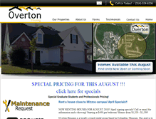 Tablet Screenshot of overtonhousing.com
